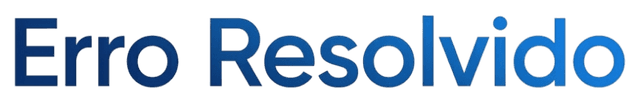 Erro Resolvido